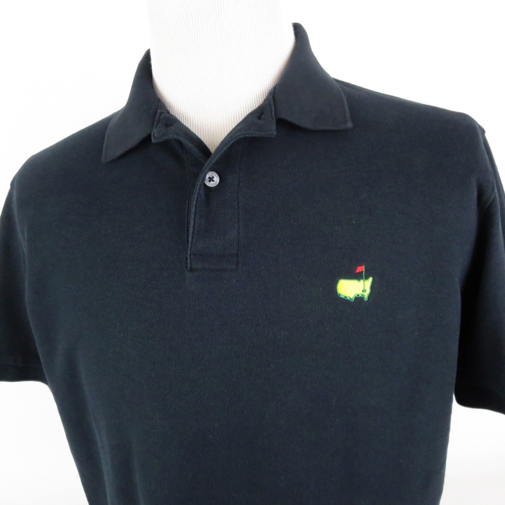 Masters Golf Large Polo Shirt Black Cotton Poly